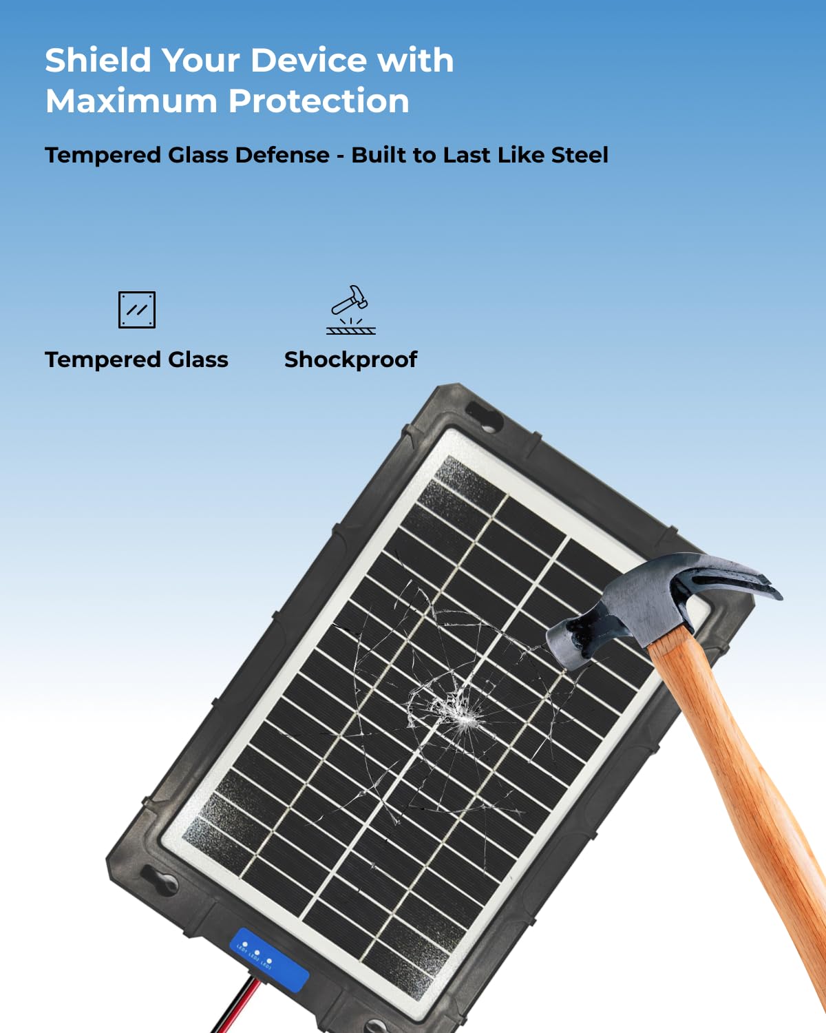 Caricabatterie solare Pro da 10 W 12 V, controller MPPT integrato impermeabile per auto, barche automobilistiche e rimorchi per camper marini, kit di ricarica per pannelli solari