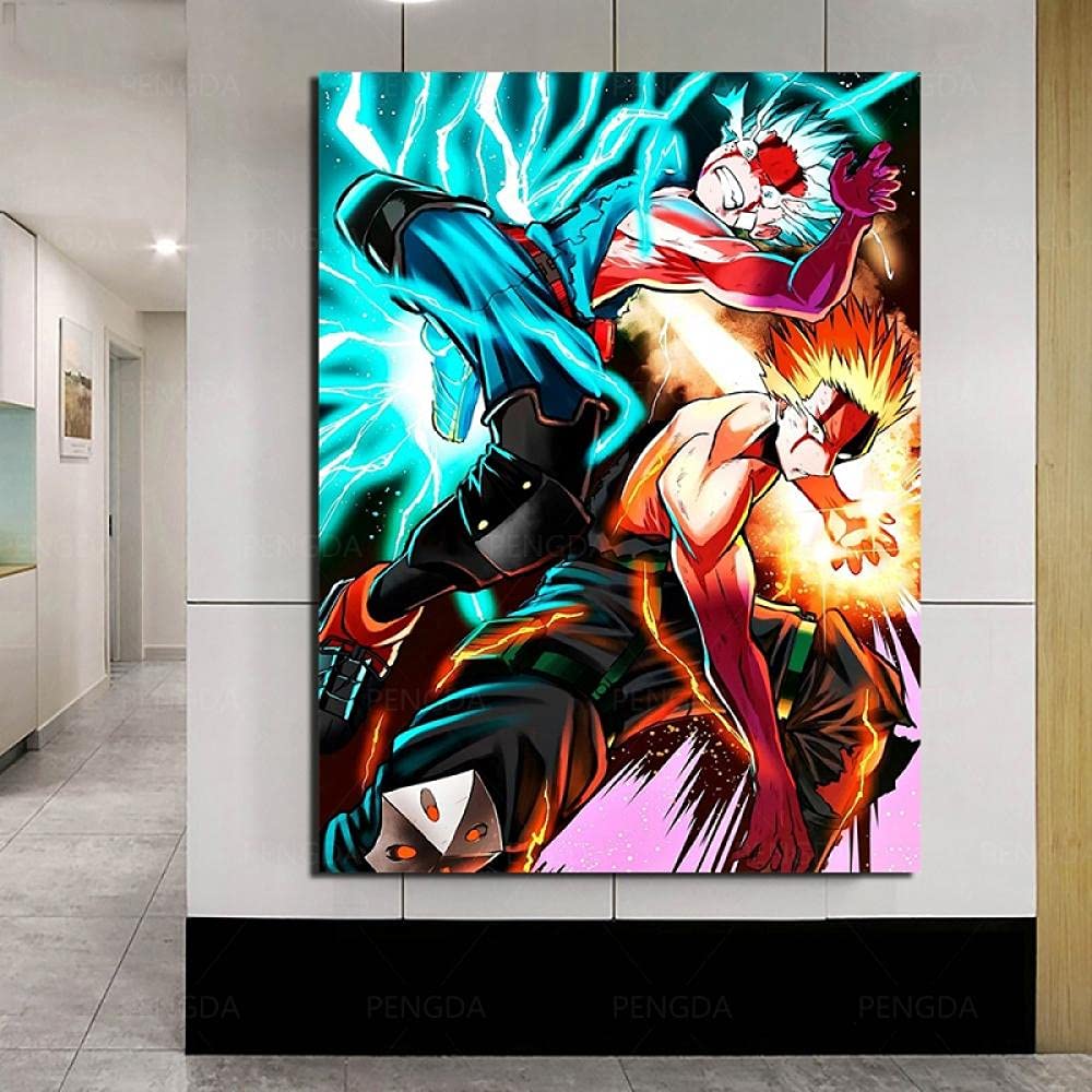 Affiche My Hero Academia sur toile canvas d'art durable grand format 60x80
