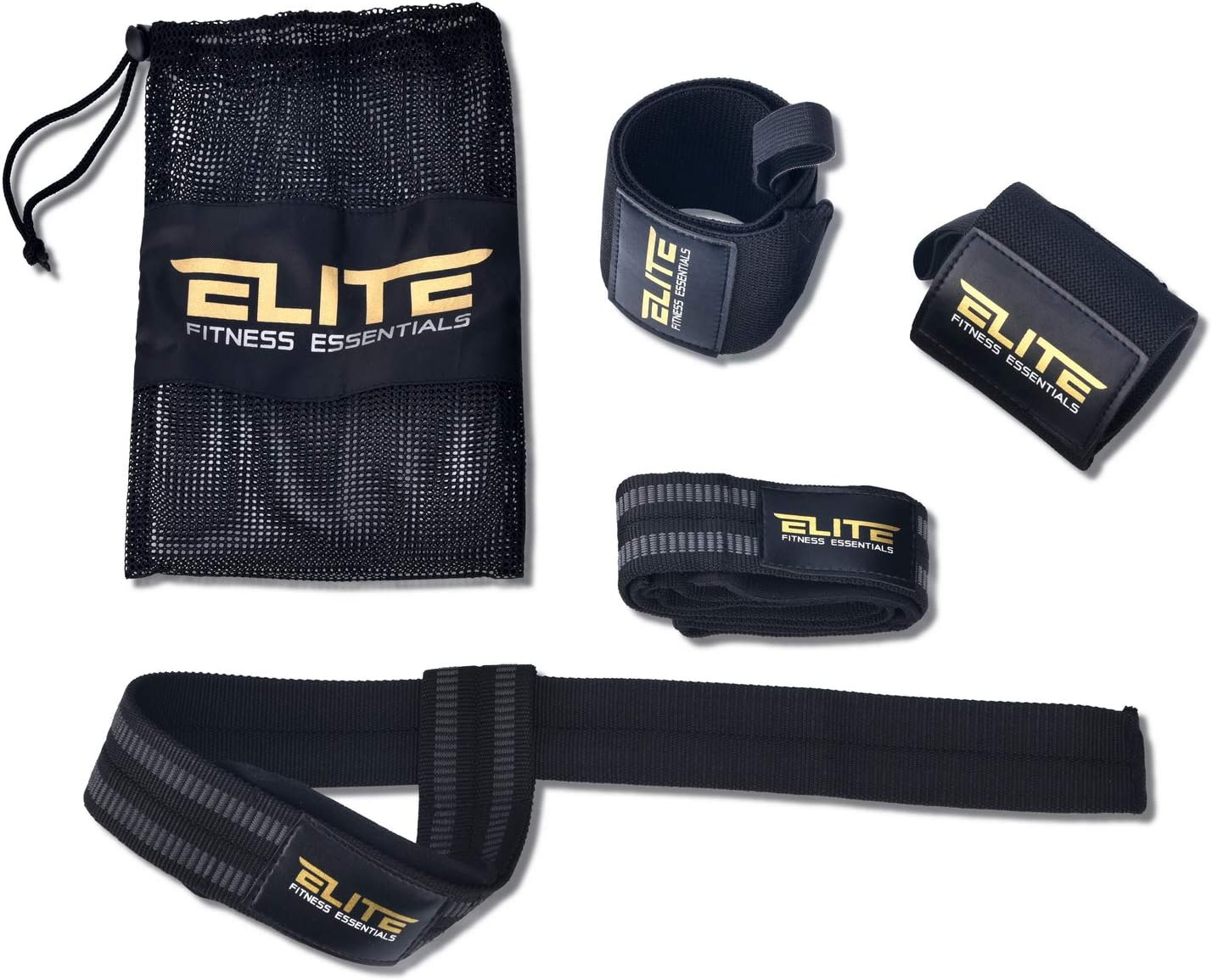 Wrist Wraps and Lifting Straps Bundle, Perfect for Weightlifting, Gym Workout, Deadlifting, Powerlifting and Cross-fit. Professional Quality for Men and Women. Paired in a Free Washable Storage Bag
