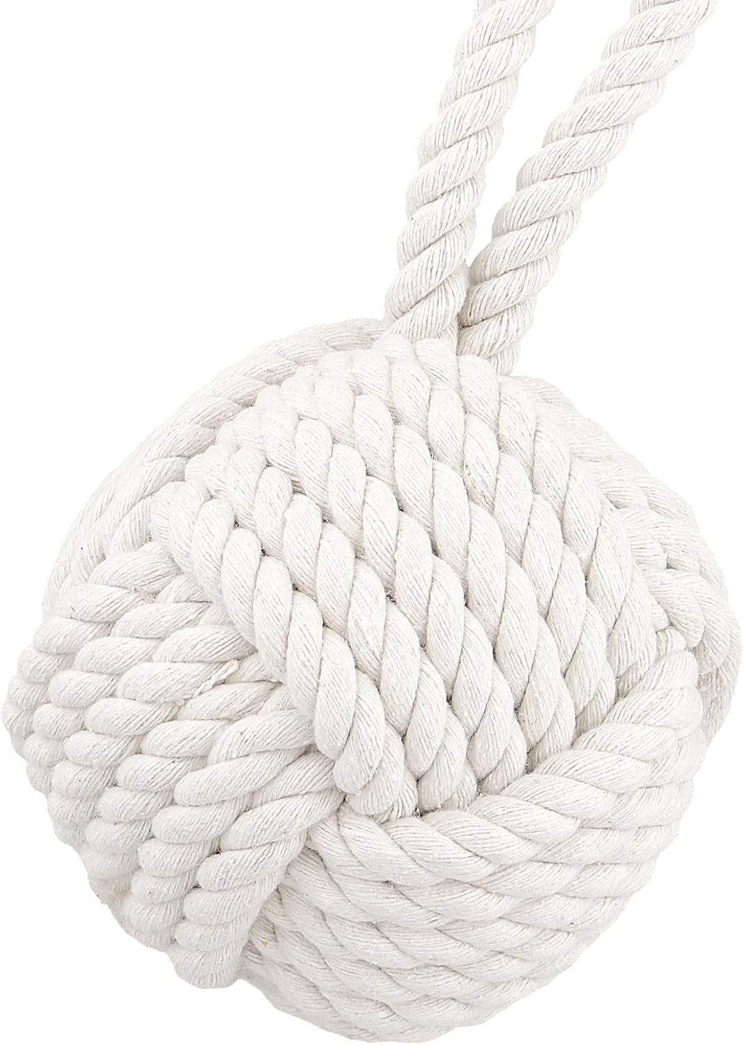 JOIKIT 2 PCS Rope Knot Door Stop, 3lbs Weighted Door Stopper for Bottom of Door Gap, Decorative Doorstop to Prevent Slamming, Keep Doors Open