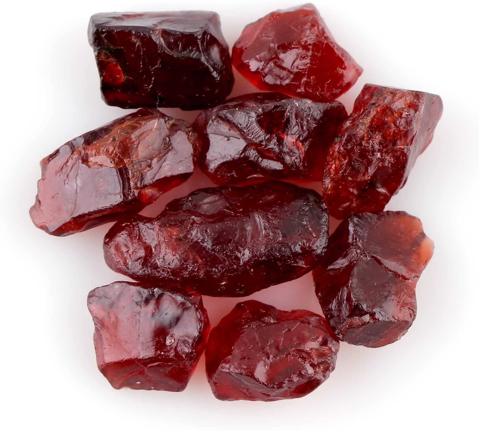 Natural Raw Rough Loose Gemstone Lot Uncut Crystals, (10-12 mm) - Stones for Healing, Jewelry Making