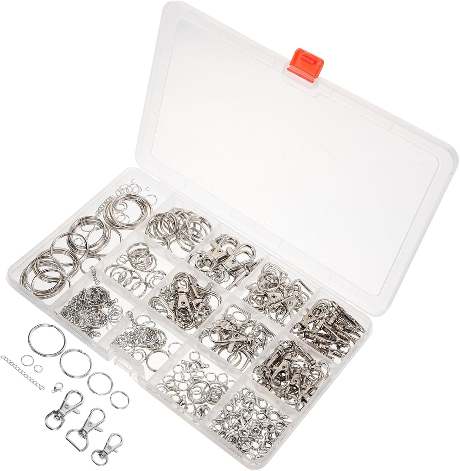 Alloy Silver Lobster Claw Clasps for DIY Jewelry Making 1 Box