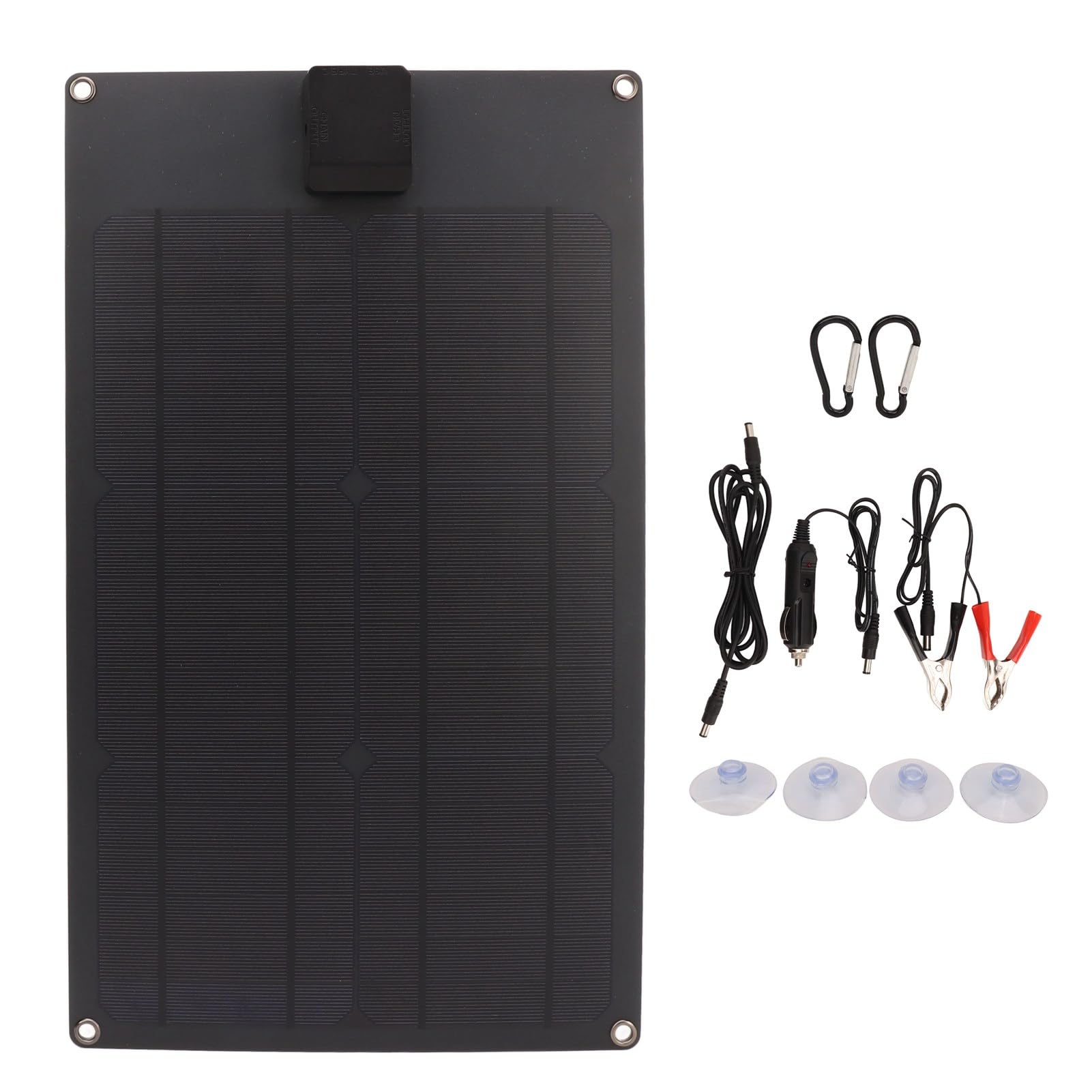 Kit de Panel Solar Portátil de 18 V, 12 V, 5 W, Impermeable, para Coche, Barco, Panel Solar Monocristalino, Cargador de Batería, Módulo de Mantenimiento para Baterías