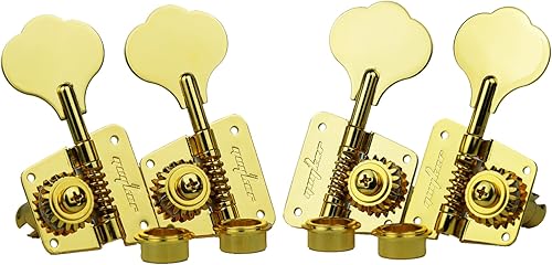 Miniatura 3 de Guyker Sintonizadores de bajo (4 para la derecha)  Relación 126 de ajuste de engranaje abierto, cabeza de máquina de repuesto para guitarra