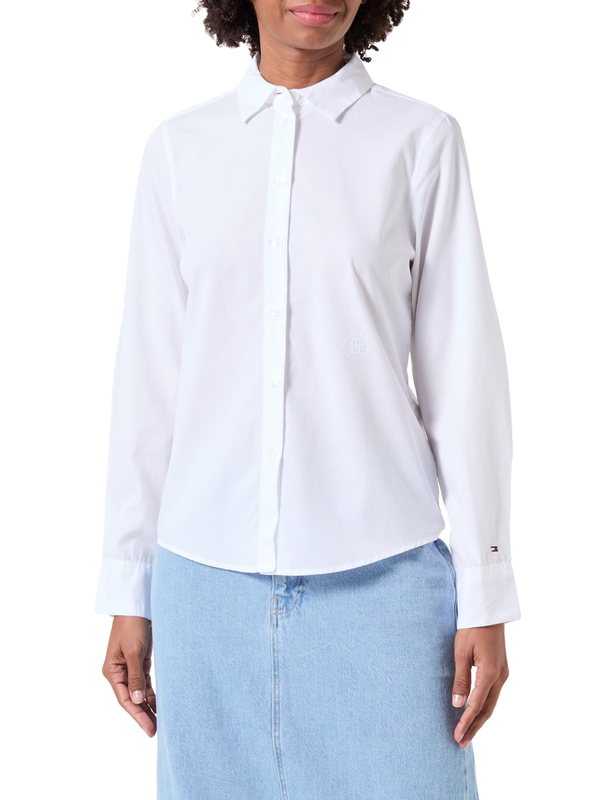 Tommy Hilfiger Camisa de Manga Larga para Mujer