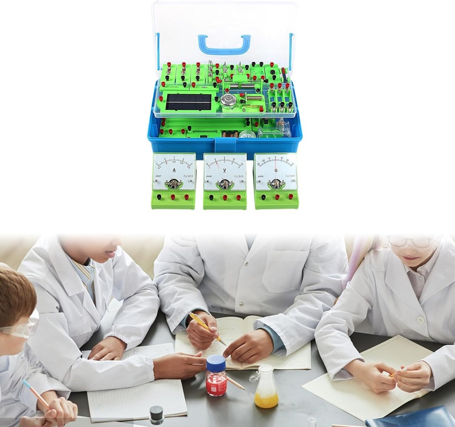 predolo 物理科学学習キット 科学実験室教育セット 学生高校教室用の基本的な電気実験セット