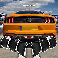 Vista 6 de Danti Cubierta de luz trasera para Ford Mustang 2018, 2019, 2020, 2021, 2022, 2023, marco de guardia de luz trasera, accesorios de biseles, 6 piezas