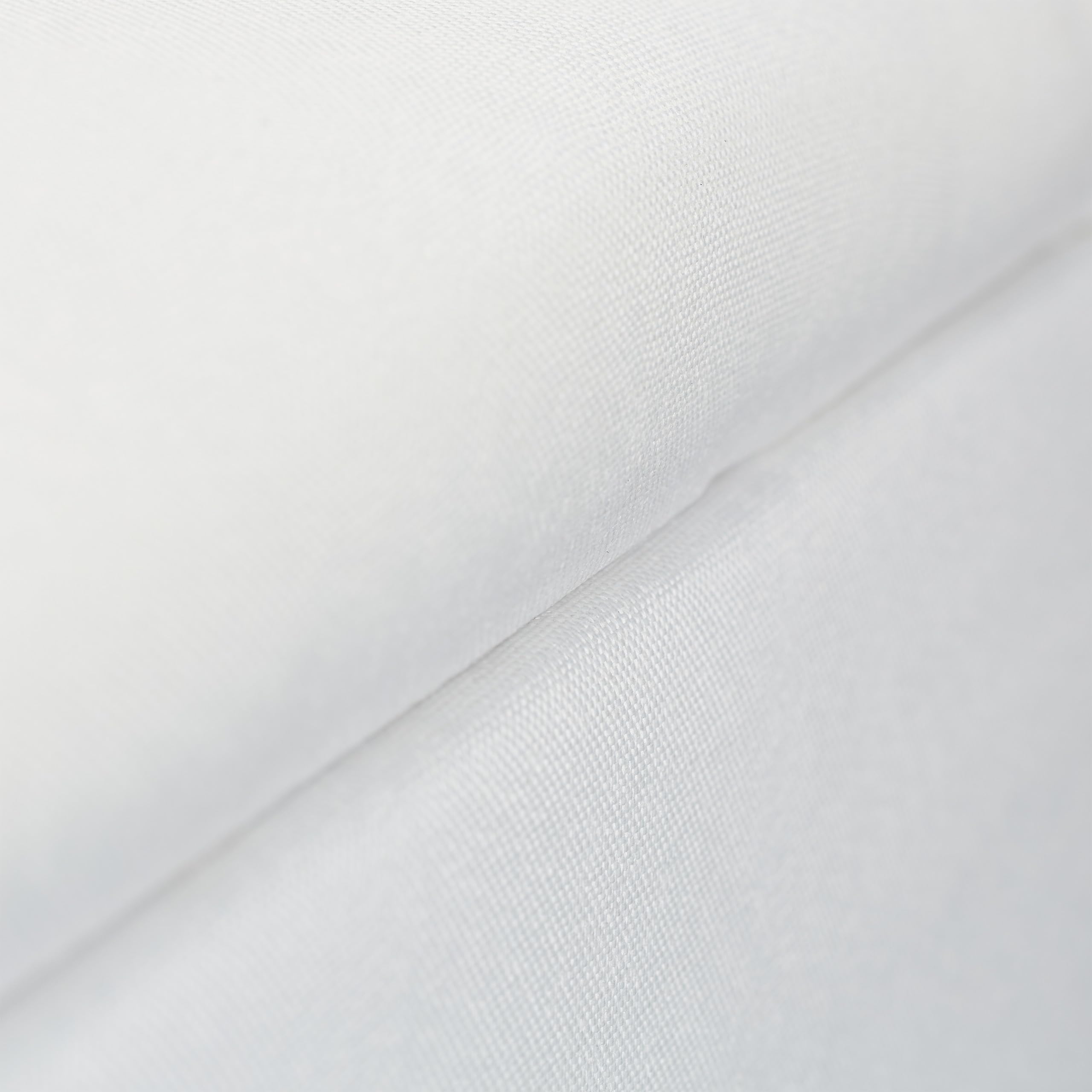 Relaxdays Sgabello con Contenitore, Rivestimento in Lino Sintetico, Gambe in Legno e Coperchio, HLP: 40x40x40 cm, Bianco