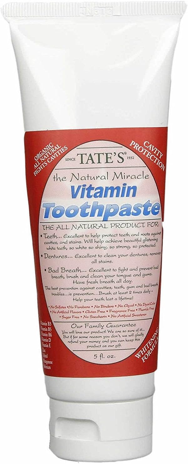 Tate's The Natural Miracle - Vitamin Toothpaste - 5 floz