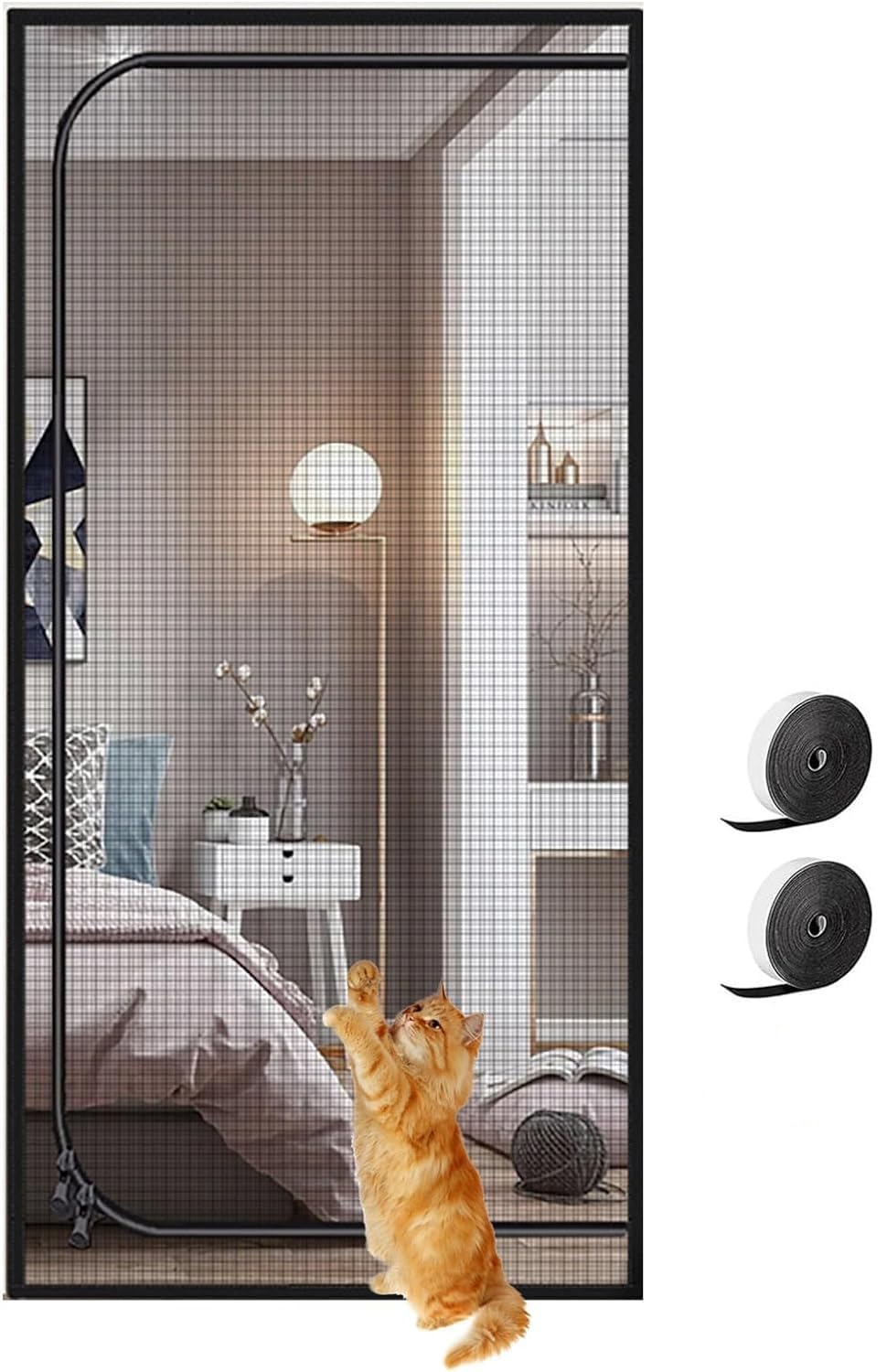 Haustier-Sicherheitsgitter, Hunde- und Katzenresistent, verdickte Netzbarriere für Balkon, Wohnzimmer, Küche, kratzfestes Schutznetz, 130 x 220 cm