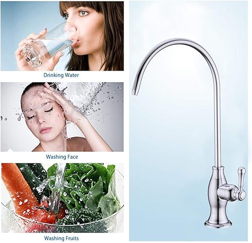 Miniatura 3 de Delle Rosa Grifo purificador de agua potable, grifos comerciales de filtración de agua para sistema de filtro de agua debajo del fregadero, moderno