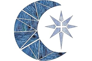 Moon & Star Light-Catching Stained Glass Suncatcher Kit