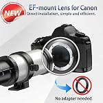 EF/EF-S 420-800mm F8.3 Lentille de zoom par téléphoto(MF) pour Canon EOS Rebelle T8i/T7i/T7/T6i/T5/T3i/T2i/XSi/SL3/SL2/T100/90D/80D/70D/50D/5D Marquer IV/6D II/7D II/1D X III II - DSLR Appareils photo Objectifs, Blanc