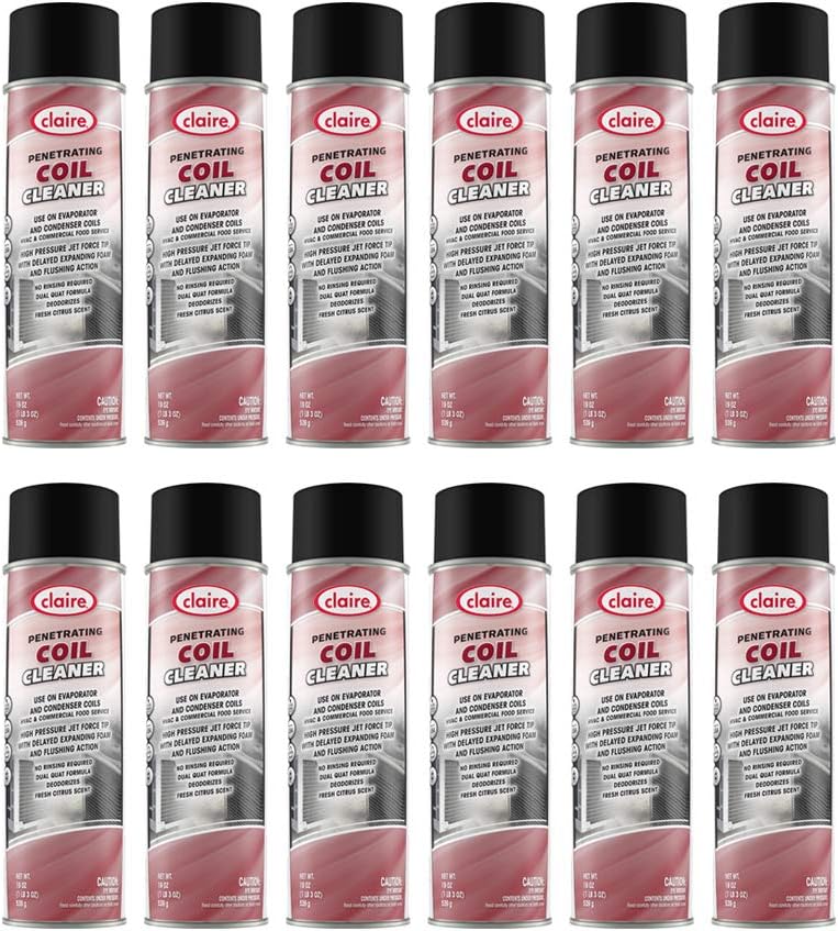 Claire CL75512pk Coil Cleaner; 19 Oz. Net Wt., 12 Count