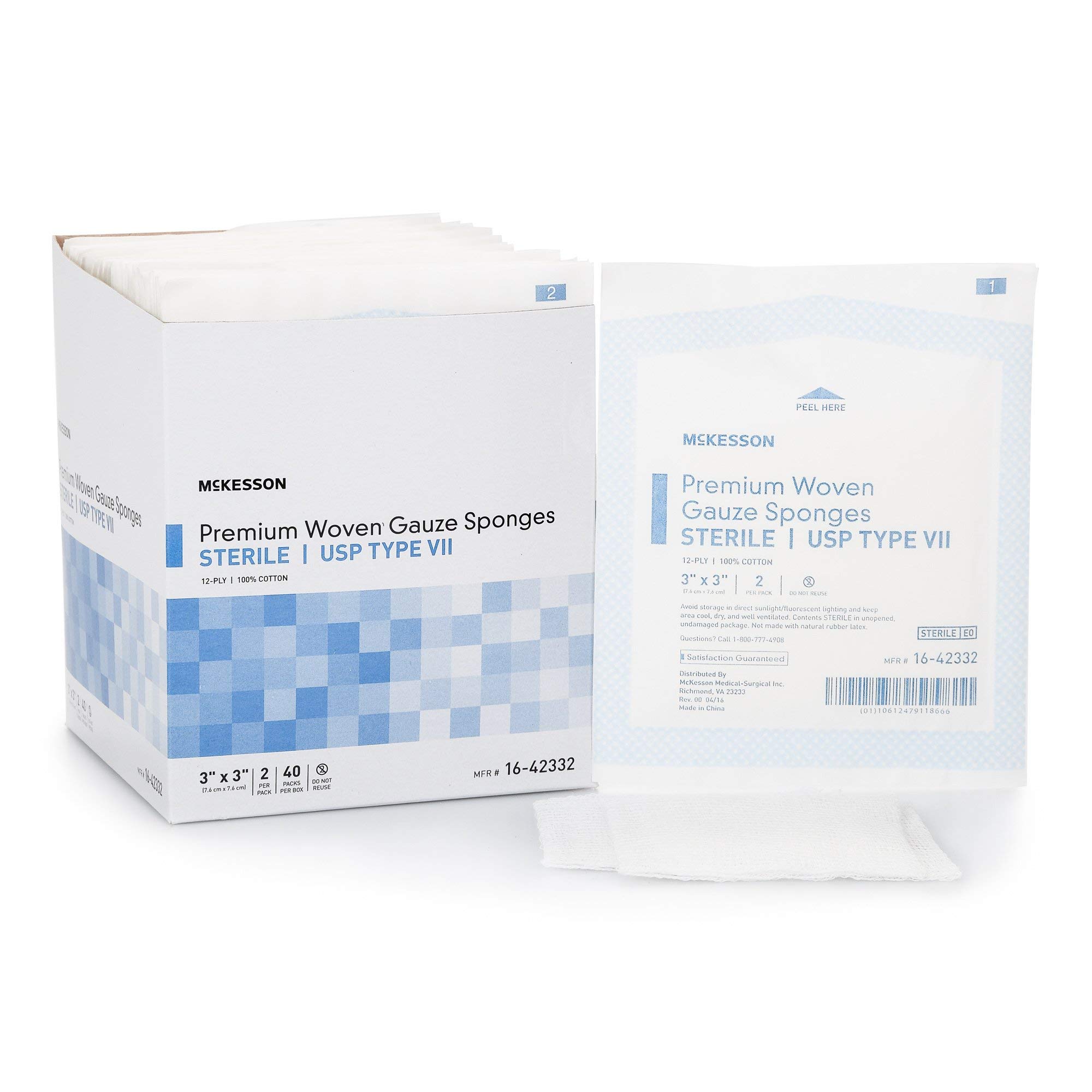 McKesson Woven Gauze Sponges, 8-Ply, Non-Sterile, Cotton, 3 x 3 in, 1 pk — Amazon image 16