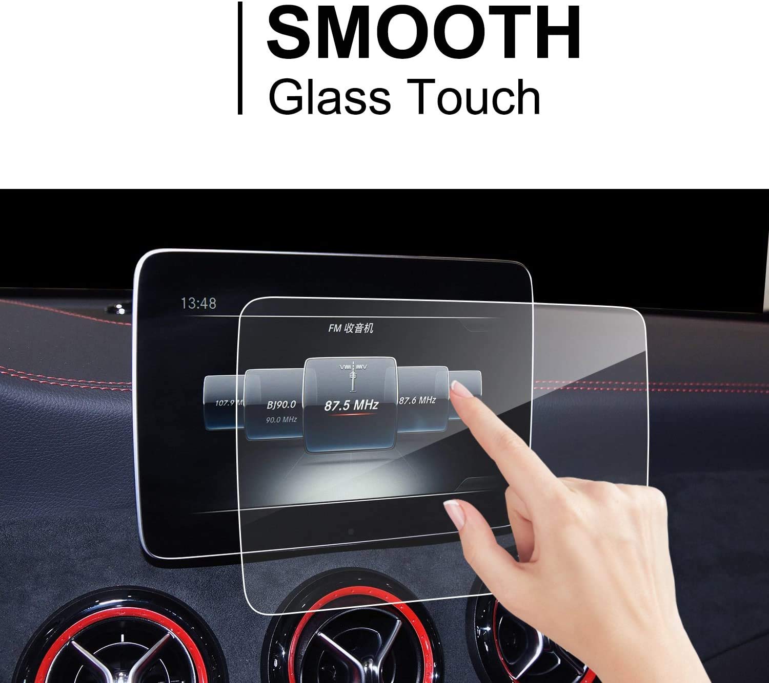 LFOTPP Displayschutzfolie Für Ford Transit Custom Navi – 9H Gehärtetes Glas, Anti-Fingerprint, 2019-2022