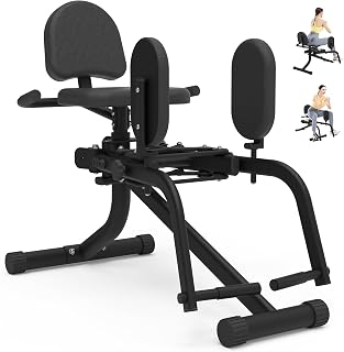 GuuG Po Trainer für Zuhause Abduktoren- und Adduktorengerät | Gesäßtrainer mit variablem Widerstand für Abduktoren und Adduktoren, Po- und Beintraining, 360° drehbare Komfort-Beinpolster