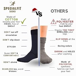 Mens diabetic socks, Soft and Comfortable, Non binding cotton socks,Premium Diabetes care, diabetic socks for men size 13-15, Extra wide socks,Dark colors, 6 pairs