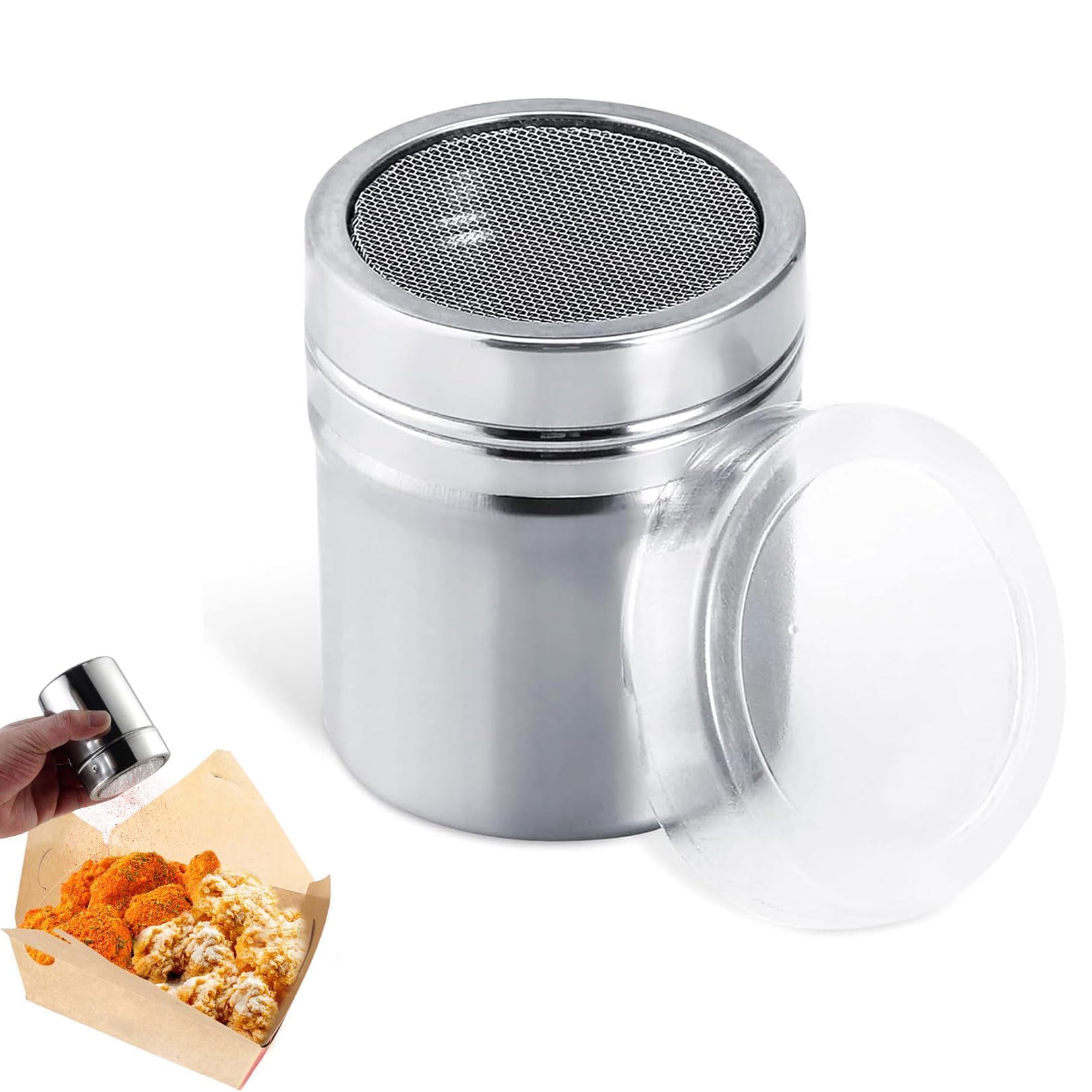 Flour Shaker,Chocolate Shaker for Cappuccino,Icing Sugar Shakers Duster