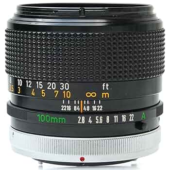 Canon FD 100mm F2.8 F/2.8 S.S.C : Amazon.ca: Electronics