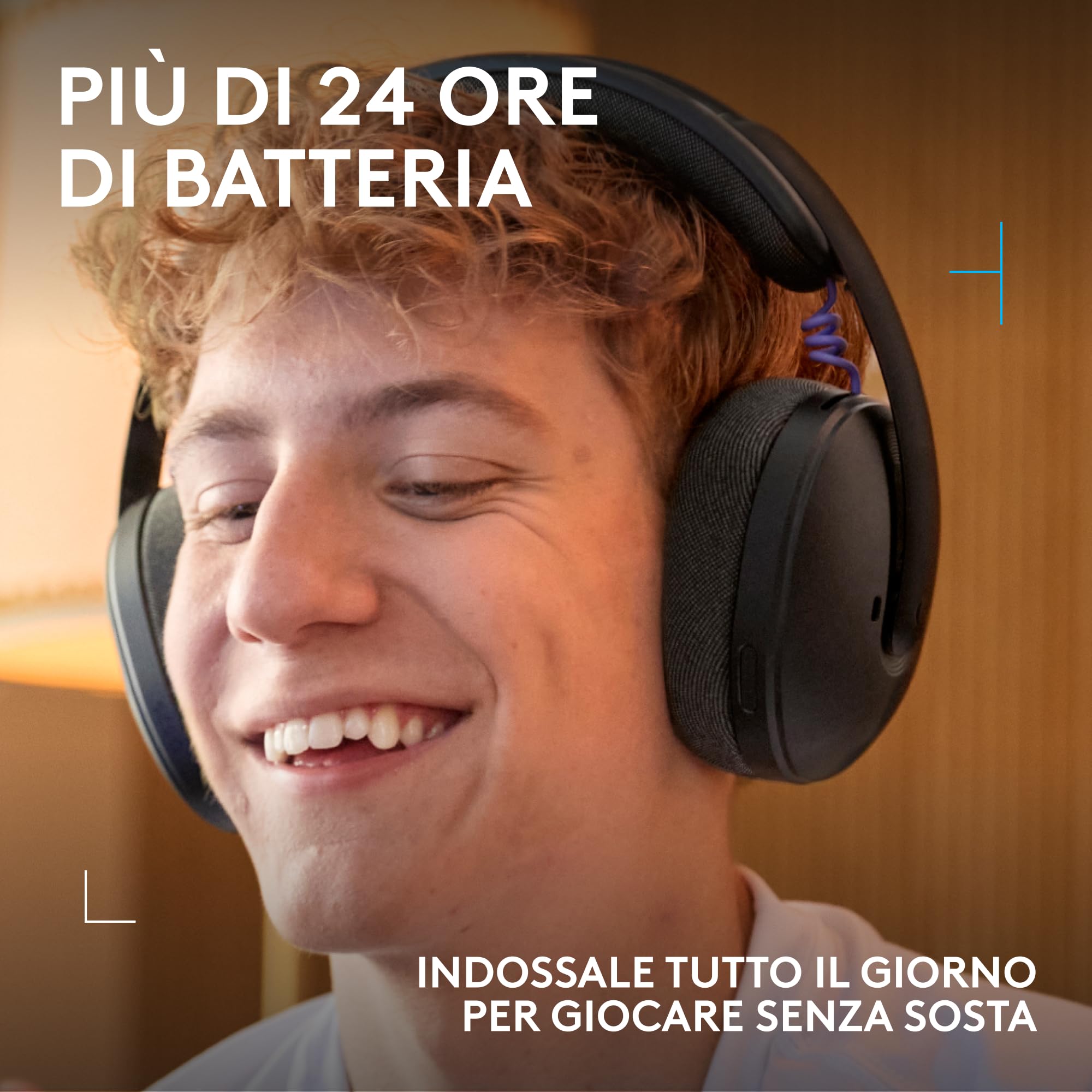 Logitech G G325 LIGHTSPEED, cuffie gaming Bluetooth wireless | Comfort tutto il giorno, mic riduzione rumore, audio 24 bit, 24+ ore autonomia, per PC, PS, Switch – Nero