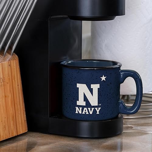 Miniatura 360 de Rico Industries NCAA Utah Utes - Taza de café personalizada de 12 onzas con logotipo grabado con láser profundo, taza de cerámica para acampar con