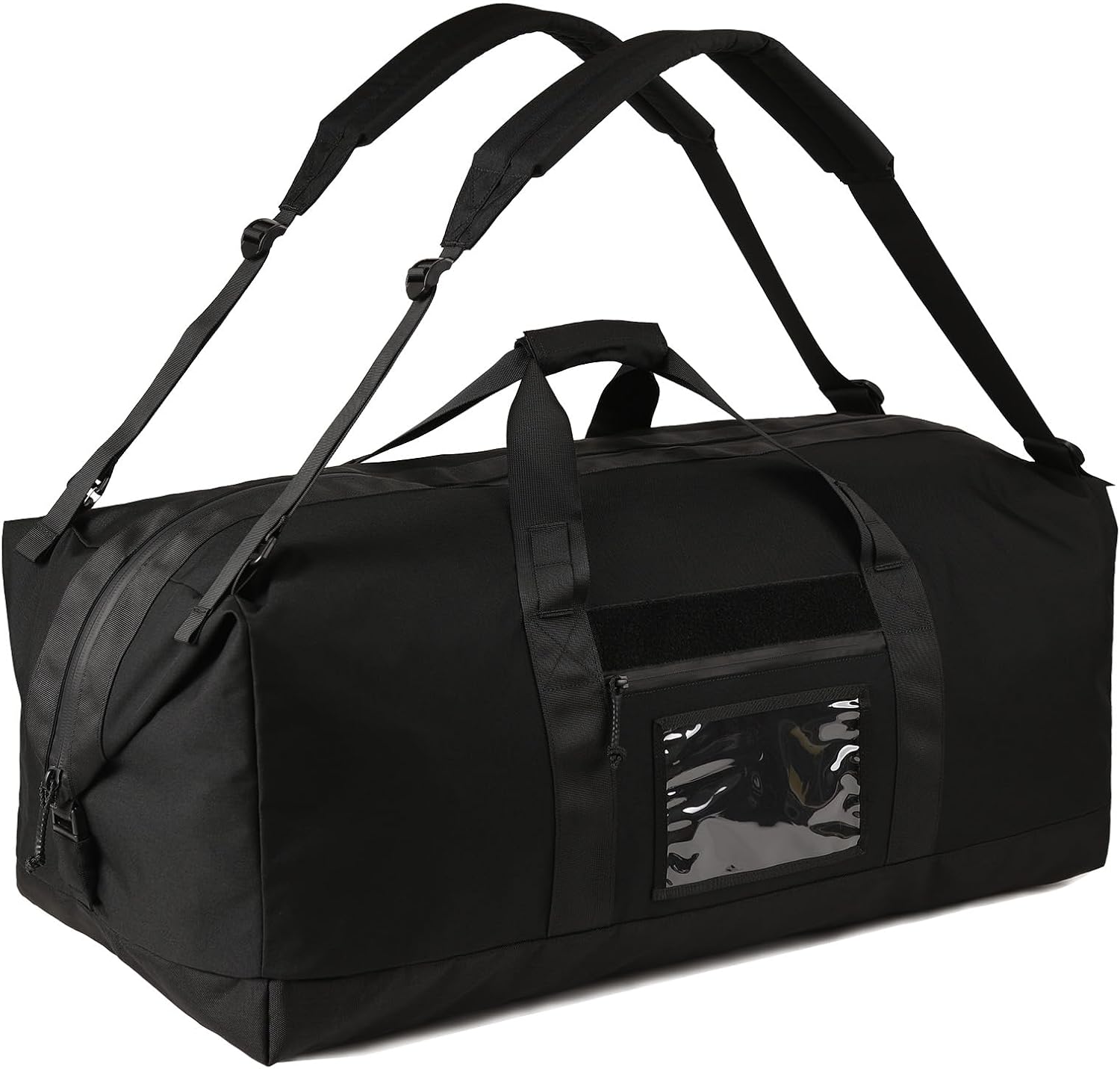 130L Tactical Travel Duffle Bag Large Capacity Waterproof Full-Access Opening Foldable Military Backpack Travel for Outdoor Camping Hunting Weekender Gym Traveling Workout Deployment