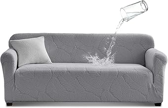 Tokokimo 1 Piece Waterproof Sofa Cover 3 Seater High Stretch Sofa Cover for Dogs Pets Furniture Protector Non Slip Soft Slipcover for Couch Cushions, Need Installation (Grey, 3 Seater)