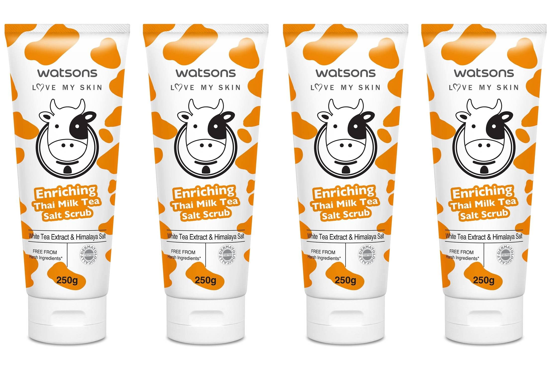 Watsons Love My Skin Enriching Thai Milk Tea Salt Scrub 8.81 oz. (Pack of 4)