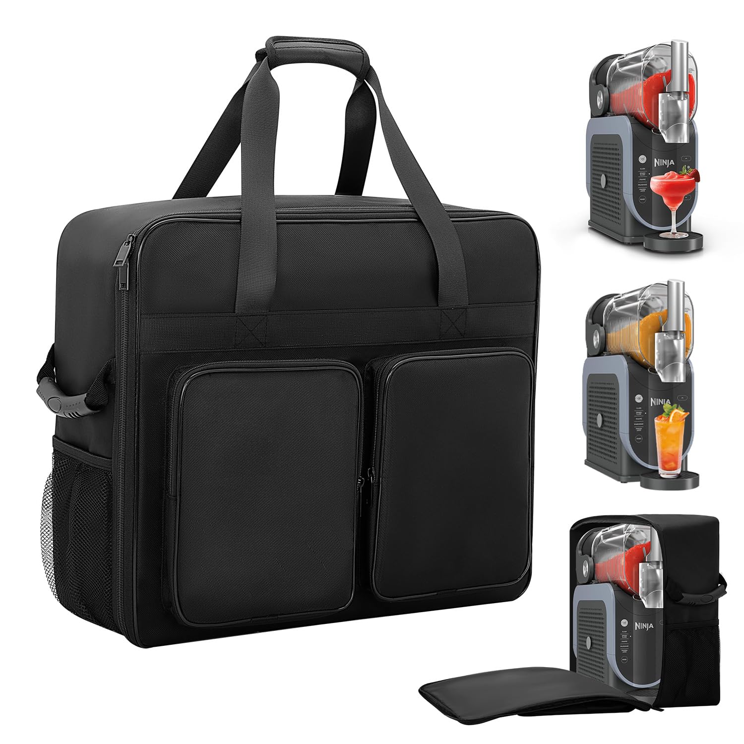 Bolsa de transporte para máquina de granizado Ninja FS301/FS300, accesorios para máquina de granizado ninja, bolsa de almacenamiento portátil para exteriores con apertura frontal, diseño de varios