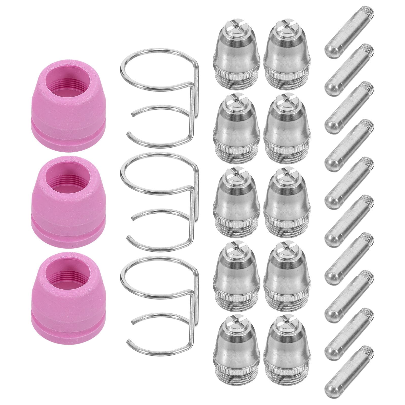 Healeved Set 26 Pezzi Accessori per Taglio al Plasma, Kit Ugelli e Punte per Taglierina Plasma Ag60 Sg55 Cut-60, Materiali di Consumo Resistenti e Compatibili per Saldatura e Lavorazioni
