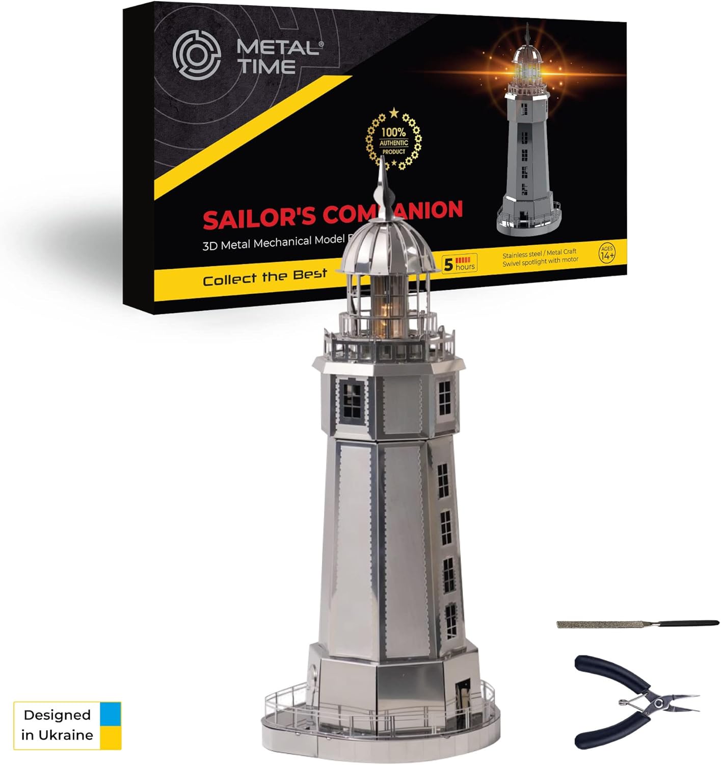 METALTIME 3D Model Lighthouse Gifts, Metal Model Kits Lighthouse 3D