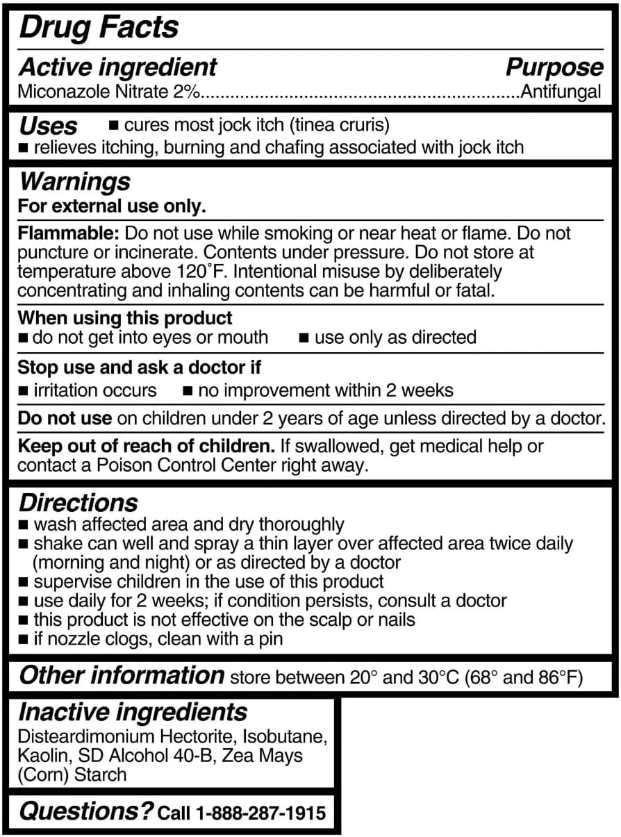 Equate's Jock Itch Relief Powder Spray Antifungal, 4.6 oz (Pack of 1)