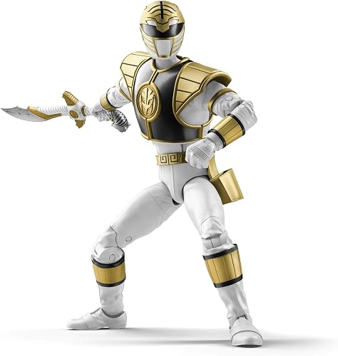 Power Rangers Hasbro Toys Lightning Collection 6-Inch Mighty Morphin White Ranger Collectible Action Figure for Ages 4 and up