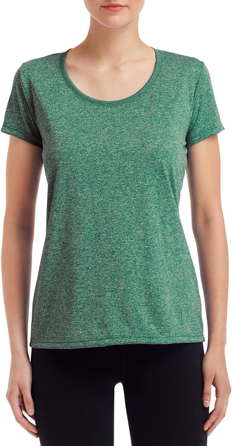 Gildan Performance® Core Women's T-Shirt S Heather Sport Dark Green