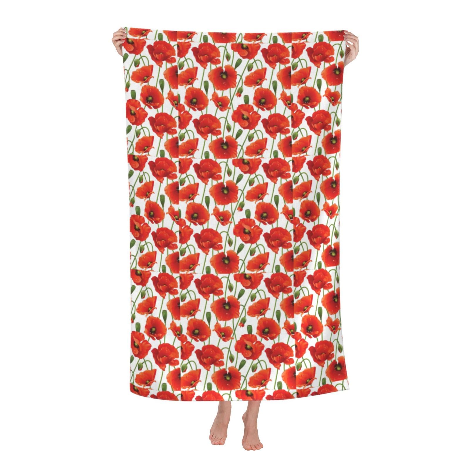Cbaaghh Flower. Print Adult Beach Towels,Beach & Pool Towel,Beach Towels,Towels For Camping