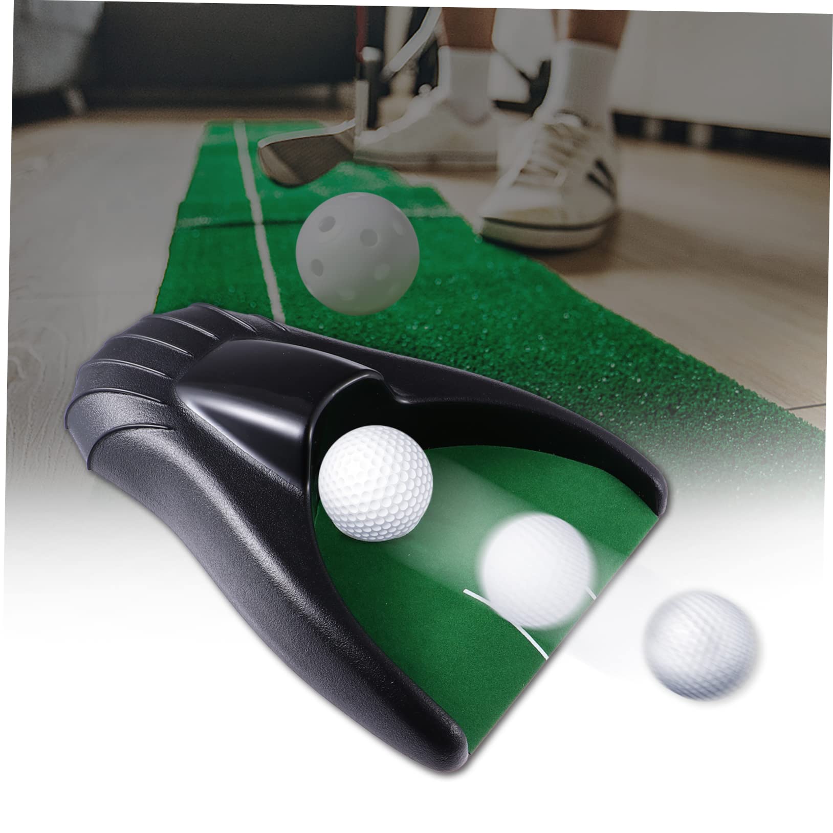 BCOATH Golfs Trainer Golf Ball Returner Golfs Ball Picker Full Auto Design Improve Your Pace and Pressure Putting for Indoor/
