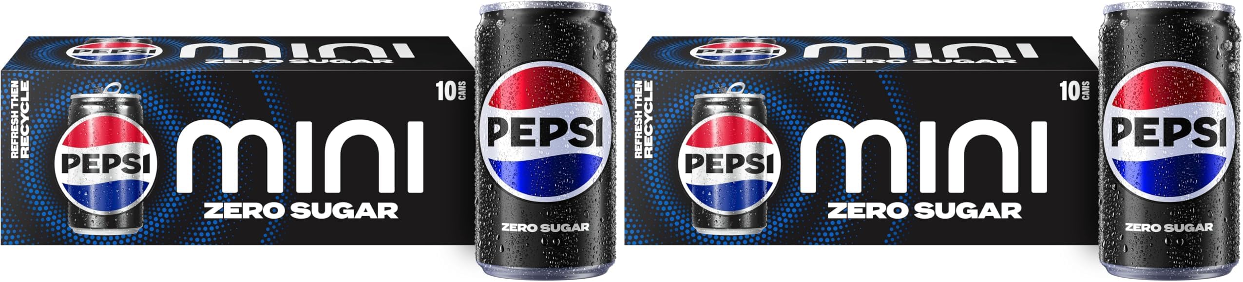 Zero Sugar Soda, 7.5 Ounce Mini Cans, (Two packs of 10) (Packaging May Vary)