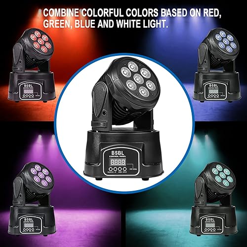 Miniatura 2 de 70W cabezas móviles DJ enciende RGBW 4 en 1 luz del efecto del lavado del LED con 9/14CH DMX512 - Iluminación de la etapa del LED para los