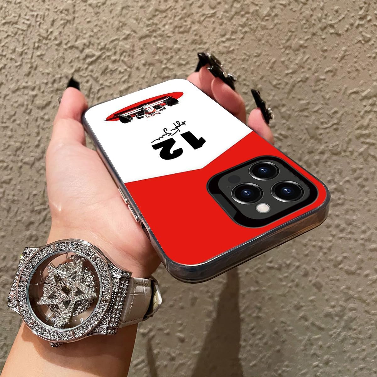 Racing-Inspired Tough Phone Case Compatible with iPhone 16 Plus image 3