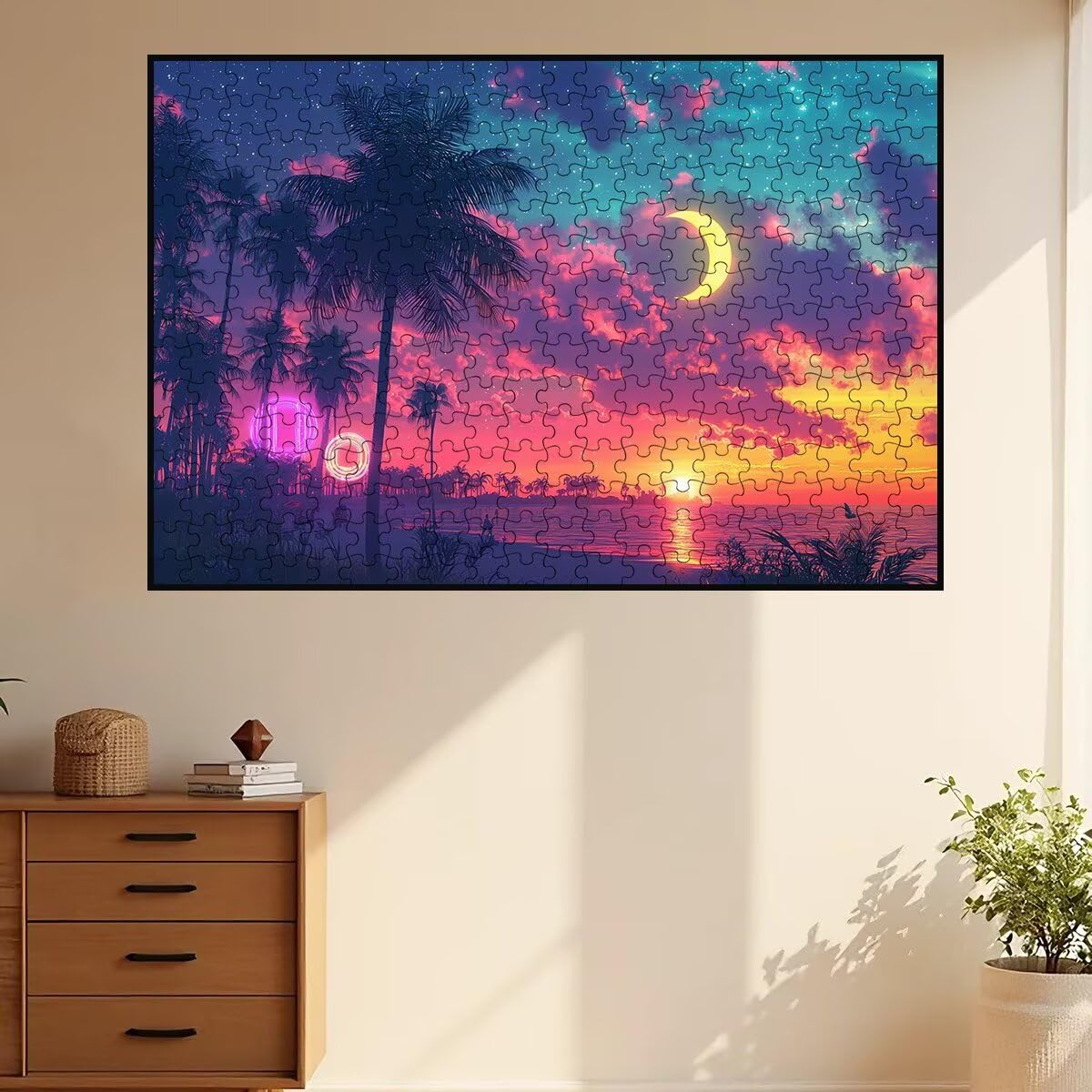 Puzzle 3000 Pezzi Paesaggi, Puzzle Luna per Adulti, Puzzles in Legno Intrattenimento Creativo, Divertimento, Puzzles Educativi Classici con Confezione di Alta Qualità Idea Regalo Donna Decor -3756