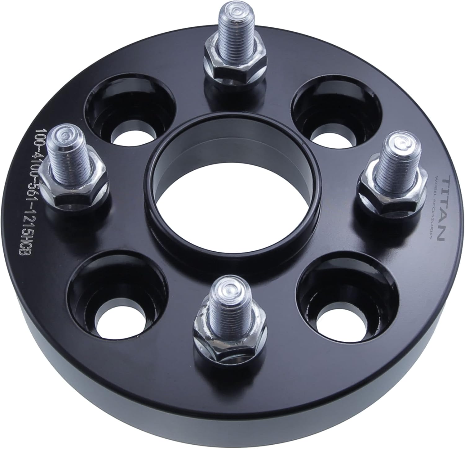 1" 4x100 Hubcentric Wheel Spacers - Fits Mini Cooper Clubman John Cooper Works Cooper S and Convertible - 1 Inch (25mm), 4x100, 56.1mm Hub, 12x1.5 Studs - Set of 4 - Black