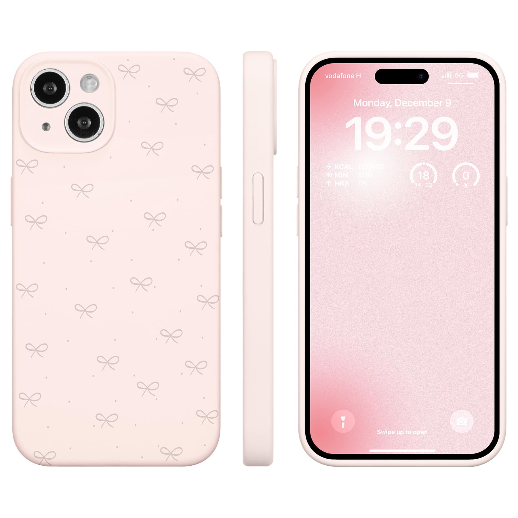 Coque iPhone 14 silicone rose idéale pour protéger votre téléphone au bureau - 7