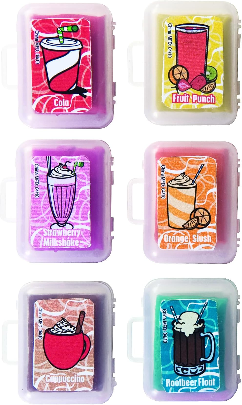 Raymond Geddes 68122 Snack Attack Scented Erasers For Kids, Assorted (Pack of 36)
