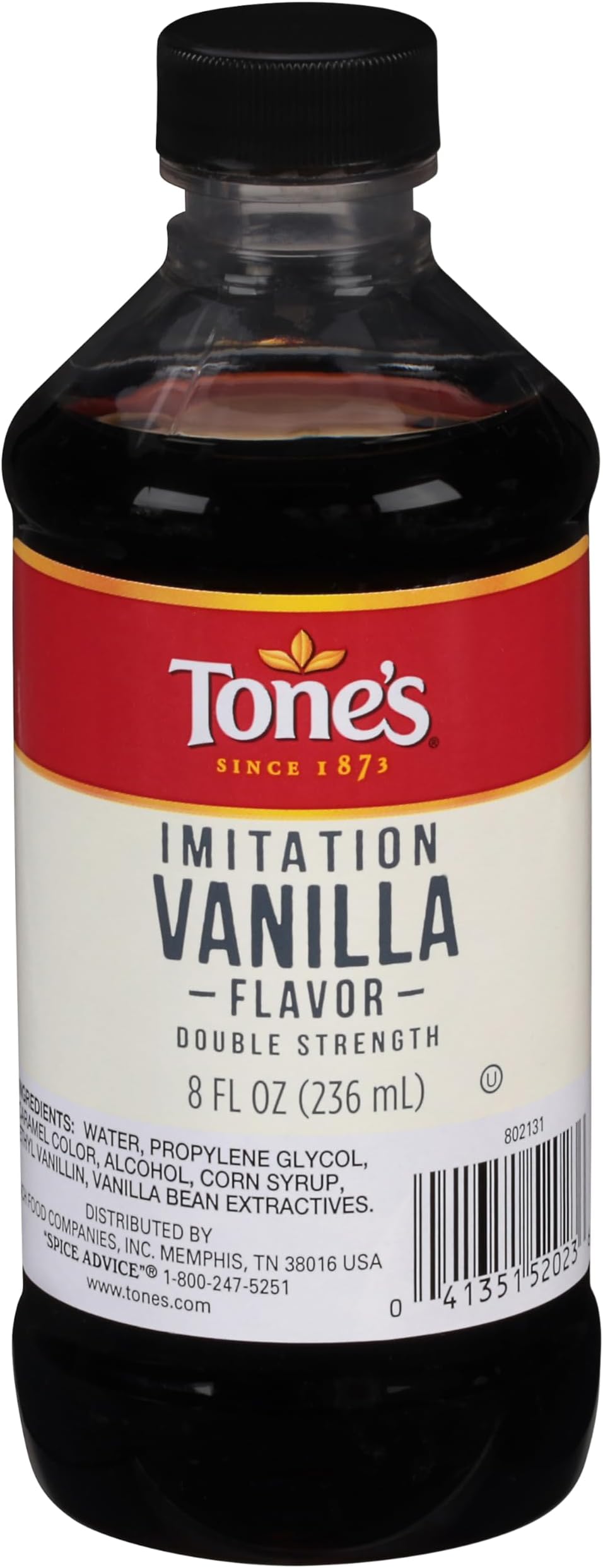 Spice Supreme Vanilla Extract, Imitation, 8ounce (Pack of