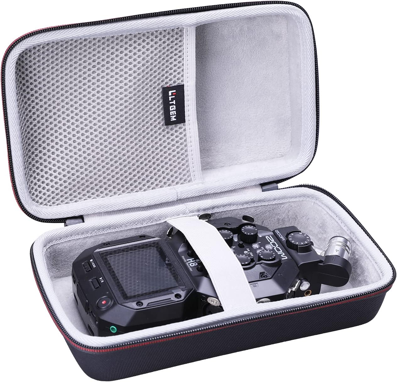 L LTGEM EVA Storage Case for Zoom H8 12-Track/Tascam Portacapture X8 Portable Handy Recorder - Travel Protective Carrying Bag