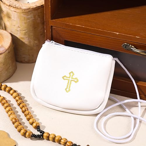 Miniatura 7 de Funda de cuero para Pyx, estuche de Pyx católico con correa para comunión, sacerdotes anfitriones, diáconos, regalos
