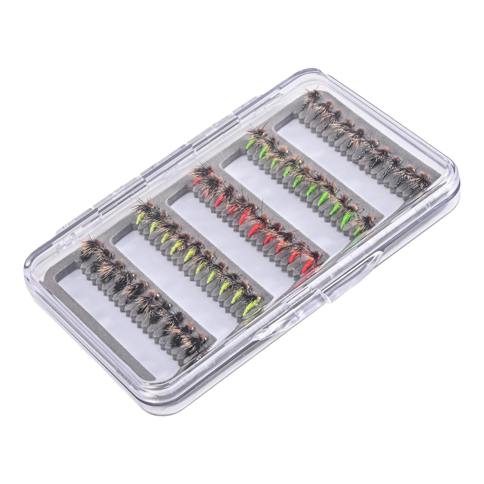 Kit Assortiment Leurres Pêche Mouche Boîte De Rangement Pour Matériel De