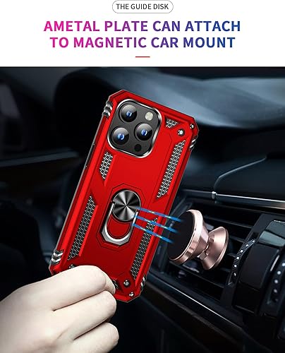 Miniatura 5 de ZOEII Funda para iPhone 15 Pro Max de 6.7 pulgadas, con soporte, protección contra caídas de grado militar, a prueba de golpes, para iPhone 15 Pro