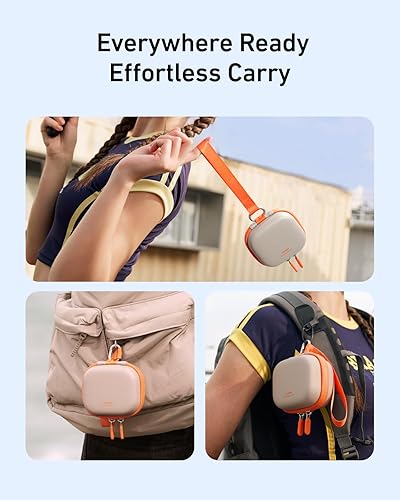 Miniatura 6 de TELESIN DisAdv Mini estuche portátil para cámaras GoPro HEROAce ProDJI OSMO360, funda rígida impermeable de almacenamiento de viaje para cámaras de